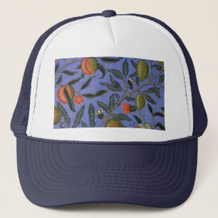 William Morris Pomegranate Blue Colourful Wallpape Trucker Hat