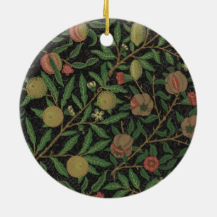 William Morris Pomegranate Classic Fruit Ceramic Tree Decoration