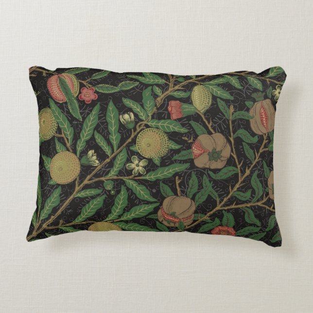 William Morris Pomegranate Classic Fruit Decorative Cushion (Back)
