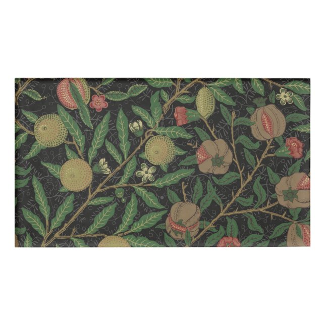 William Morris Pomegranate Classic Fruit Name Tag (Front)