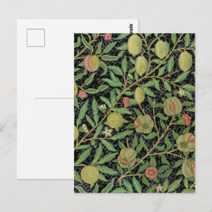 William Morris Pomegranate Classic Fruit Postcard
