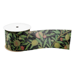 William Morris Pomegranate Classic Fruit Satin Ribbon