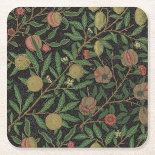 William Morris Pomegranate Classic Fruit Square Paper Coaster