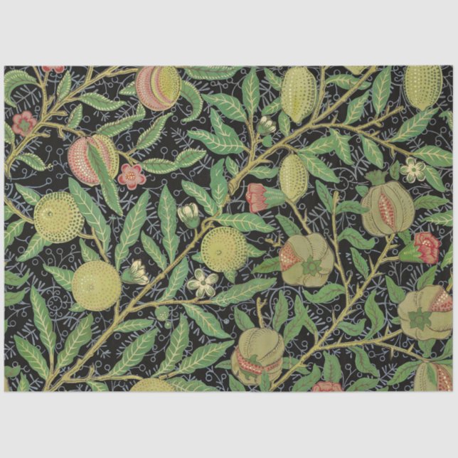 William Morris Pomegranate Classic Fruit Tissue Paper (Front)