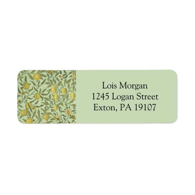 William Morris Pomegranate Fruit Design (Front)