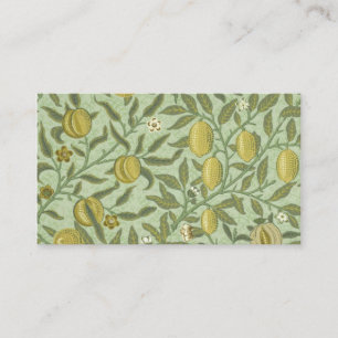 William Morris Pomegranate Fruit Design Business Card