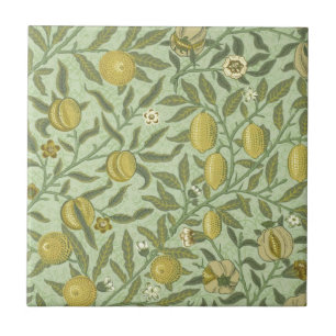 William Morris Pomegranate Fruit Design Tile