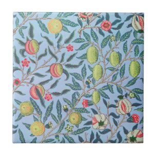William Morris Pomegranate Pastel Fruit Pattern  Tile