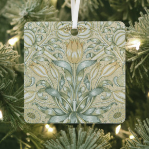 William Morris Pomegranate Pattern Antique Lily  Metal Tree Decoration