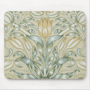 William Morris Pomegranate Pattern Antique Lily Mouse Mat