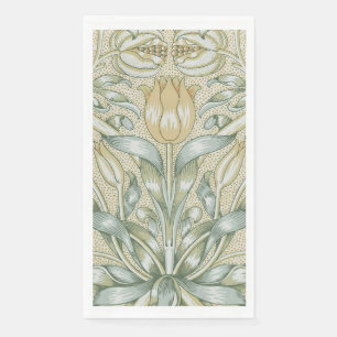 William Morris Pomegranate Pattern Antique Lily  Napkin