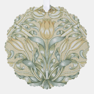 William Morris Pomegranate Pattern Antique Lily Tree Decoration Card