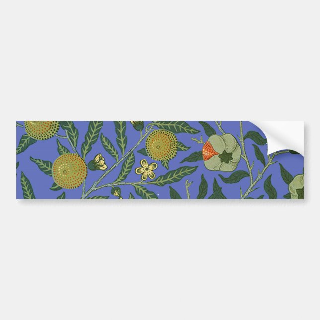 William Morris Pomegranate Wallpaper Bumper Sticker (Front)
