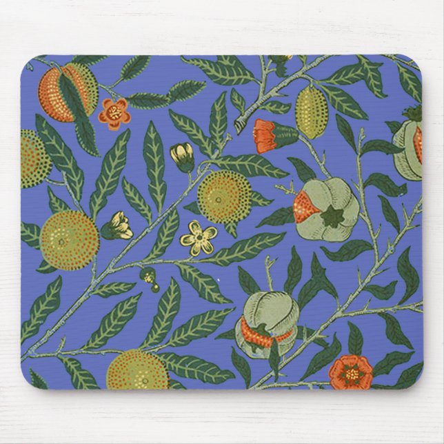 William Morris Pomegranate Wallpaper Mouse Mat (Front)
