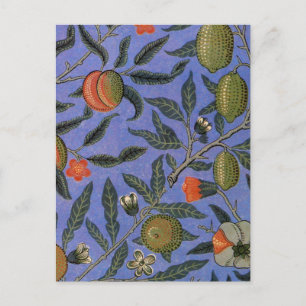 William Morris Pomegranate Wallpaper Postcard