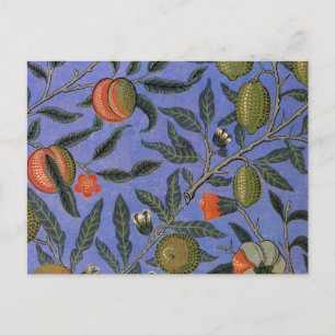 William Morris Pomegranate Wallpaper Postcard