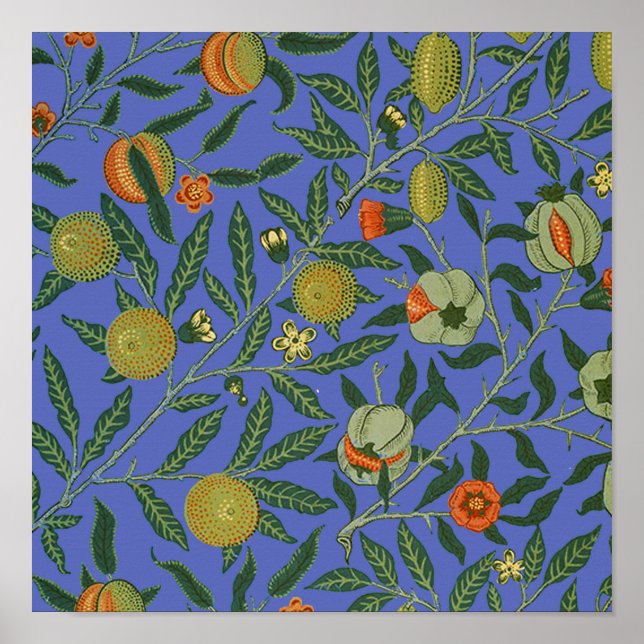 William Morris Pomegranate Wallpaper Poster (Front)