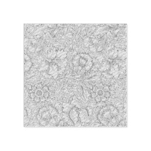 William Morris Poppy Classic Floral Green Rubber Stamp