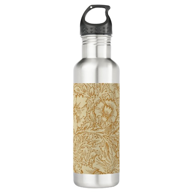 William Morris Poppy Floral Wallpaper 710 Ml Water Bottle (Front)