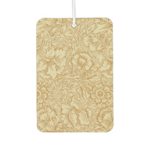 William Morris Poppy Floral Wallpaper Car Air Freshener