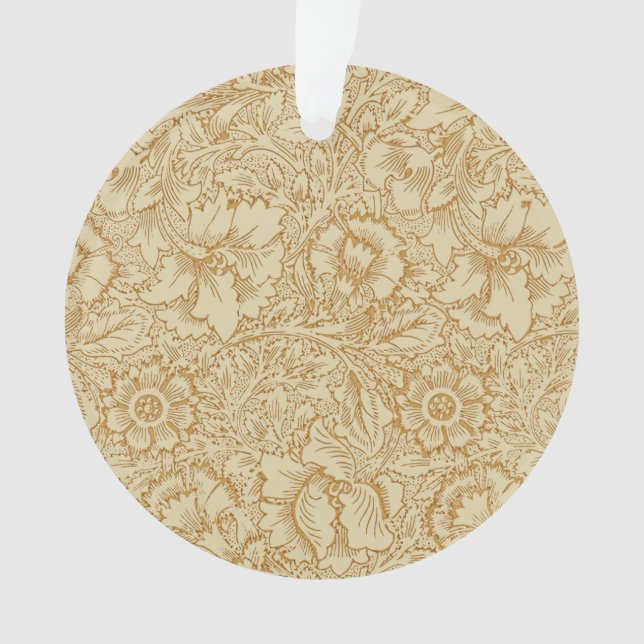 William Morris Poppy Floral Wallpaper Ornament (Front)