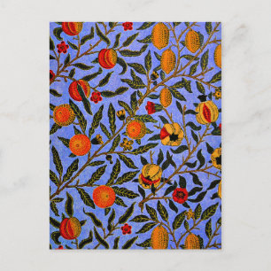 William Morris popular pattern, Fruit Postcard