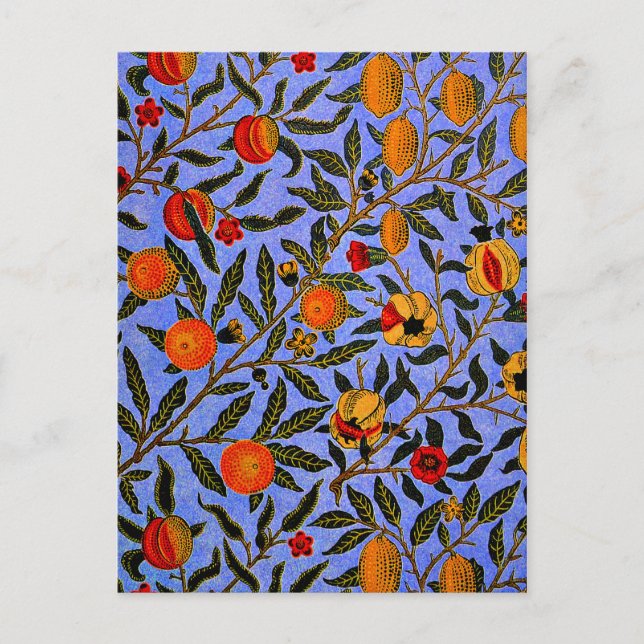 William Morris popular pattern, Fruit Postcard (Front)