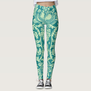 William Morris Queen Vintage Bird & Floral Classic Leggings