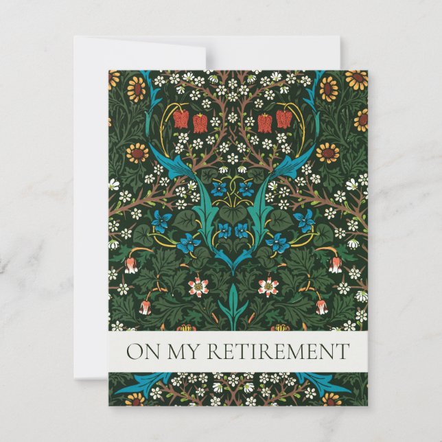 WILLIAM MORRIS RETIREMENT PARTY INVITATION (Front)