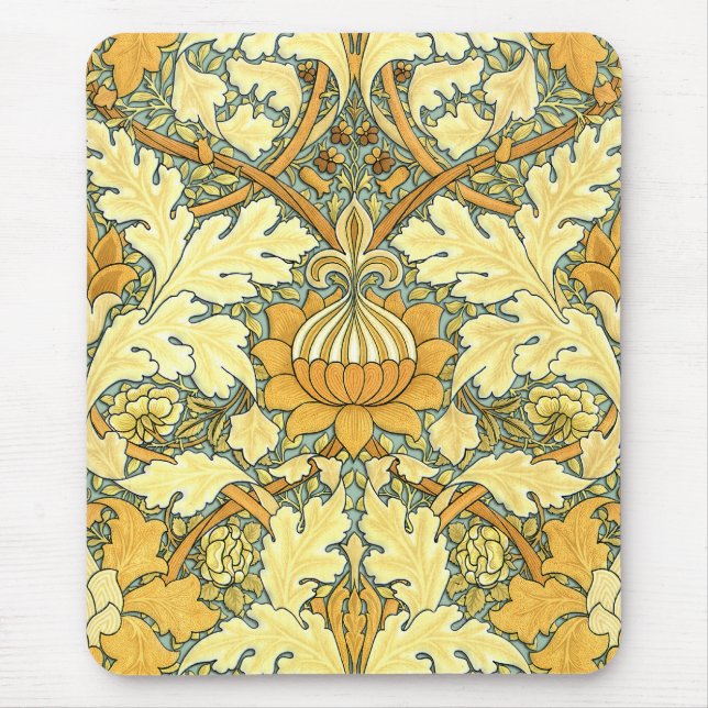 William Morris rich floral pattern Mouse Mat (Front)