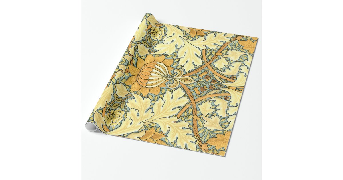 William Morris rich floral vintage pattern Wrapping Paper | Zazzle