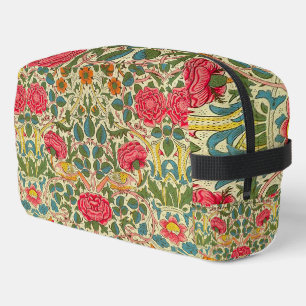 William Morris Rose Floral Chintz Pink Dopp Kit
