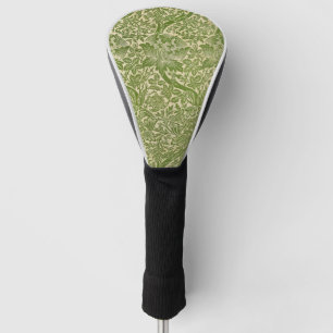 William Morris Rose & Thistle Floral Green Golf Head Cover