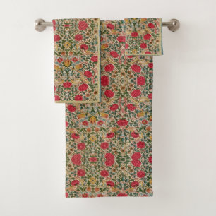 William * Morris Rose Vintage Botanical    Bath Towel Set