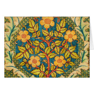 William Morris Rose Wreath: Classic Arts & Crafts 