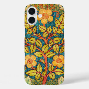 William Morris Rose Wreath: Classic Arts & Crafts  iPhone 16 Plus Case