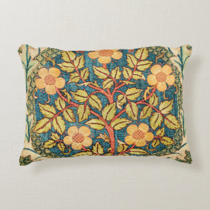 William Morris Rose Wreath  Decorative Cushion