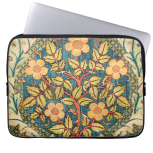 William Morris Rose Wreath  Laptop Sleeve
