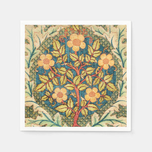 William Morris Rose Wreath Napkin