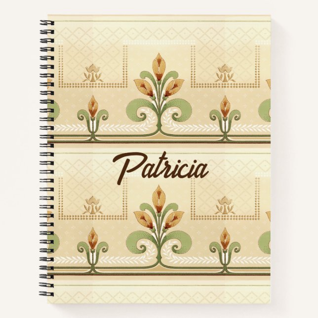 William Morris Row of Lilies  Notebook (Front)