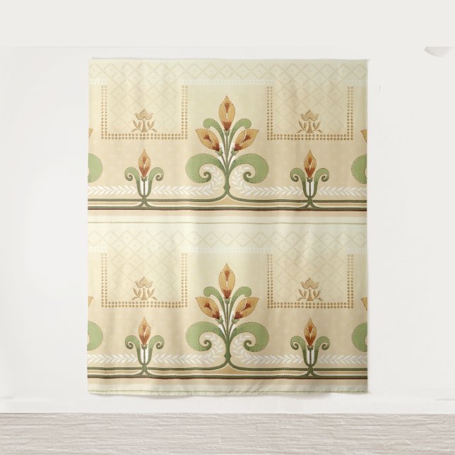 William Morris Row of Lilies  Tapestry (Front)