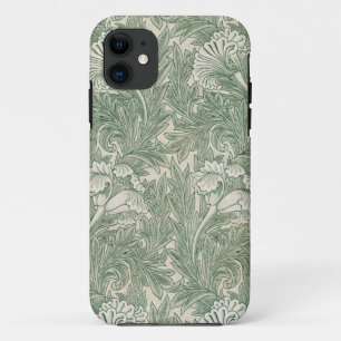 William Morris Sage Green Tulip Pattern: Vintage iPhone 11 Case