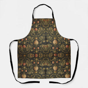 William Morris Scottish Thistle vintage floral Apron