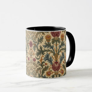 William Morris Scottish Thistle vintage floral Mug