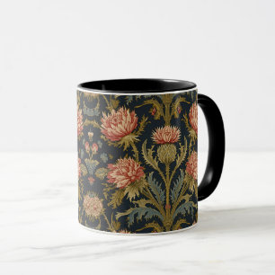William Morris Scottish Thistle vintage floral Mug
