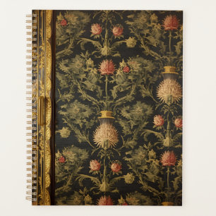 William Morris Scottish Thistle vintage floral Planner