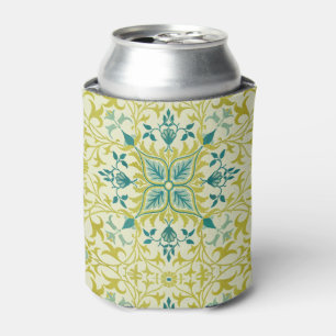 William Morris Seamless Ceiling Lime Green Pattern Can Cooler