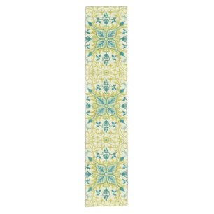 William Morris Seamless Ceiling Lime Green Pattern Short Table Runner