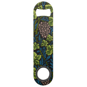 William Morris Seamless Grape Vine Black Pattern