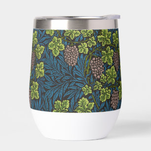 William Morris Seamless Grape Vine Black Pattern